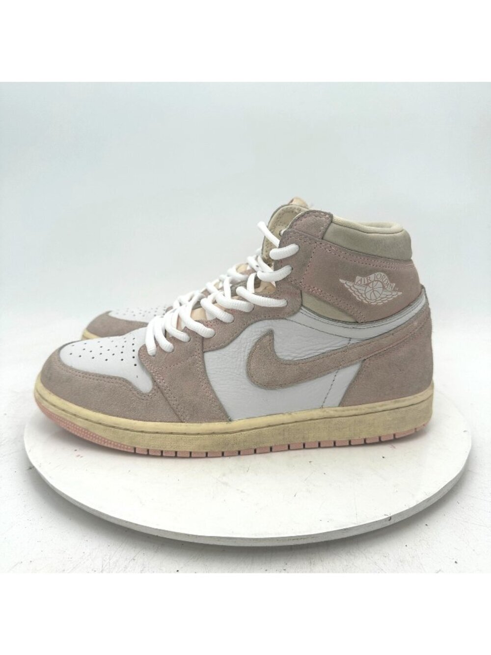 Nike Air Jordan 1 Retro High Women Size 10 FD2596-600 Washed Pink White Shoes